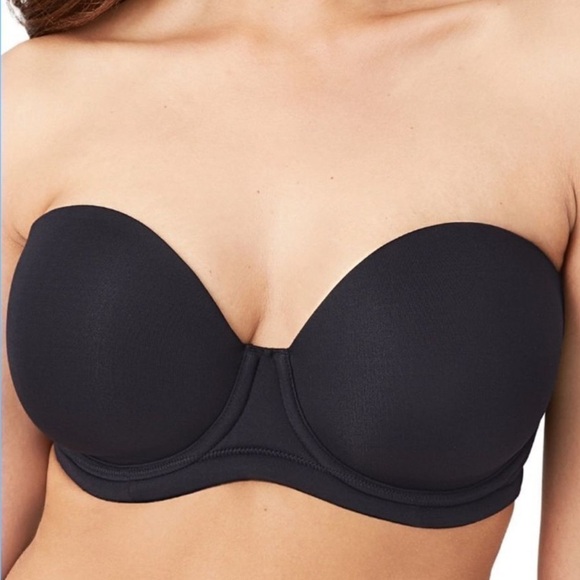 Wacoal Red Carpet Strapless Multi-way Convertible Underwire Bra 854119 Black 34C - Picture 4 of 11